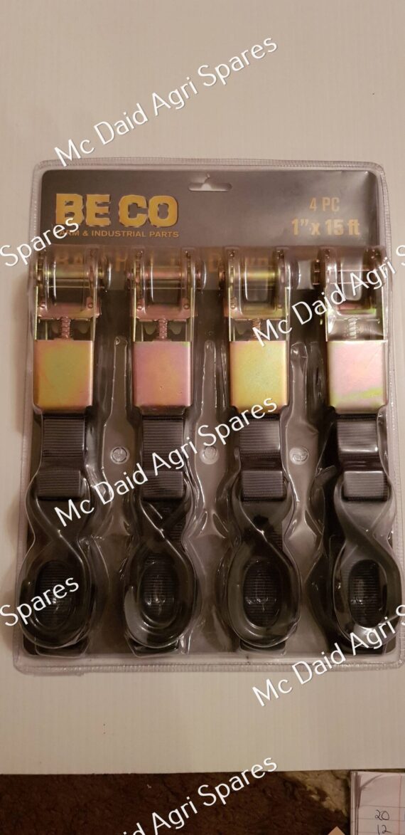 4 Piece Ratchet Strap Set