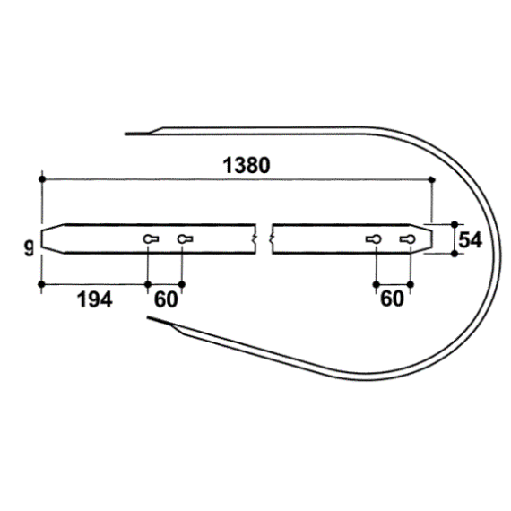 Pick Up Band - Fits - 420, 422, 430, 435, 440 series balers
